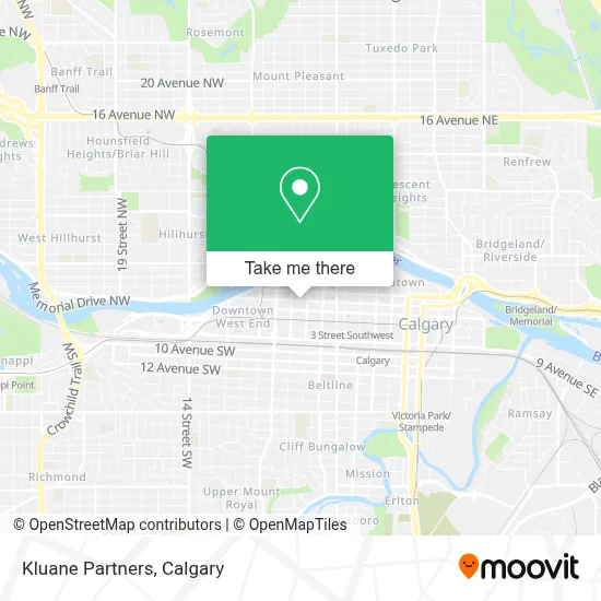 Kluane Partners map