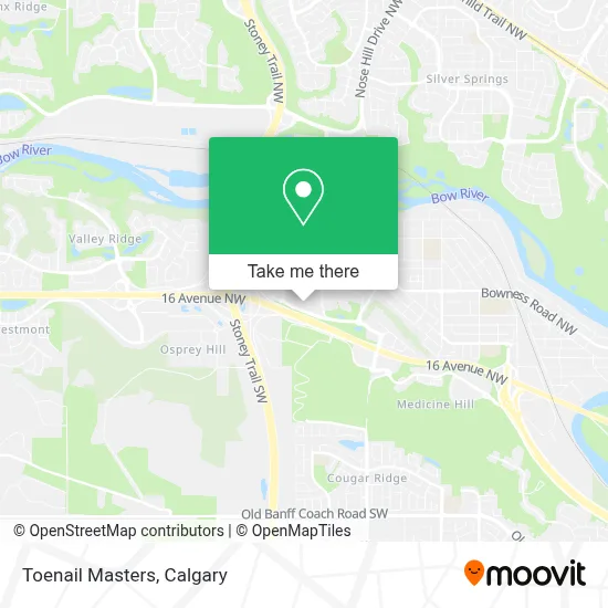 Toenail Masters map
