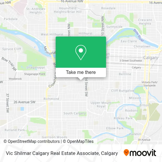 Vic Shilmar Calgary Real Estate Associate map