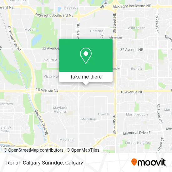 Rona+ Calgary Sunridge map