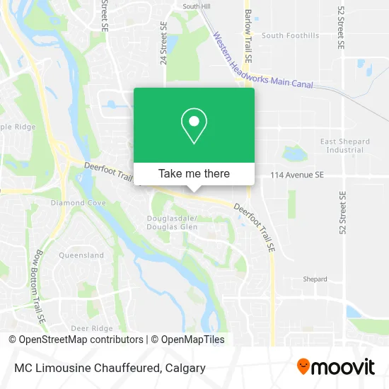 MC Limousine Chauffeured map