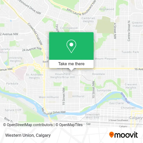 Western Union map