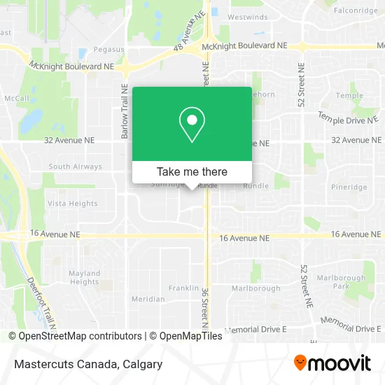Mastercuts Canada map