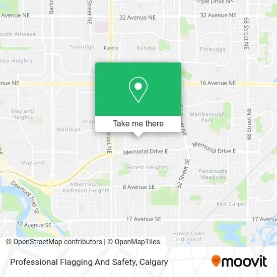 Professional Flagging And Safety map