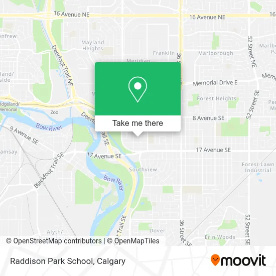 Raddison Park School map