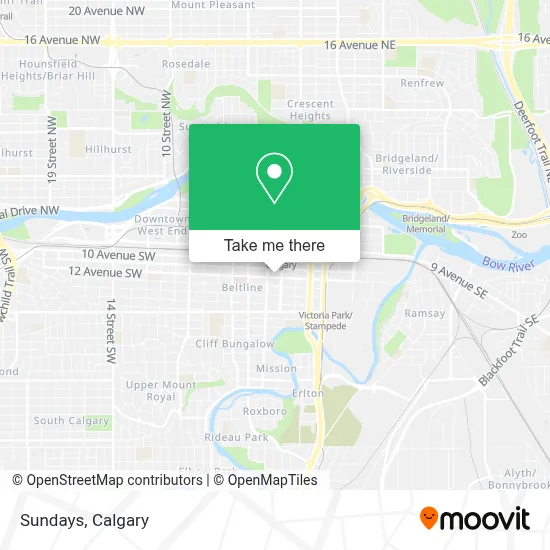 Sundays map