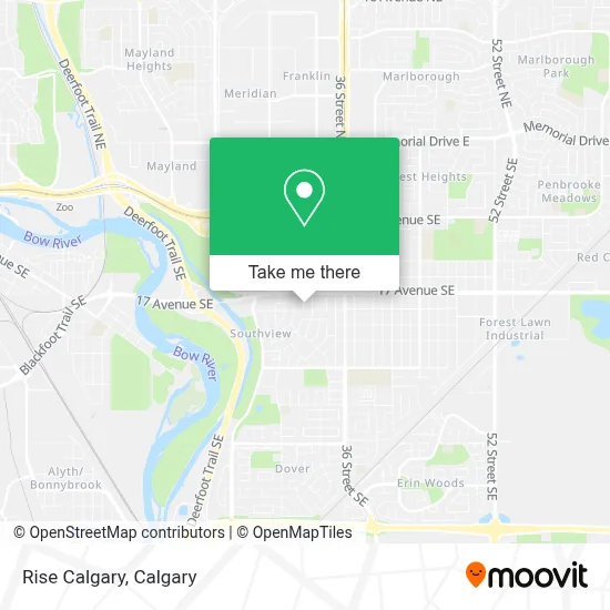 Rise Calgary map