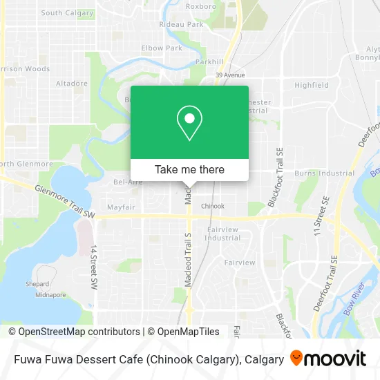 Fuwa Fuwa Dessert Cafe (Chinook Calgary) map