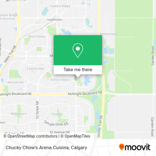Chucky Chow's Arena Cuisina map