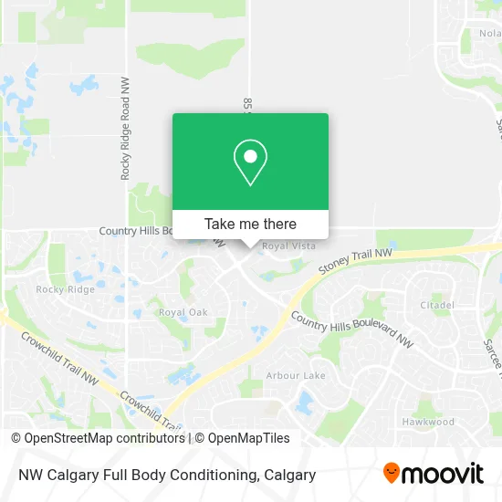 NW Calgary Full Body Conditioning map