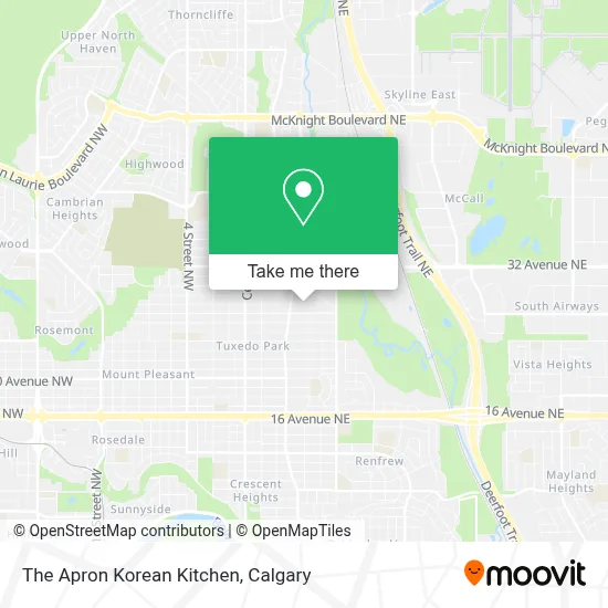 The Apron Korean Kitchen map