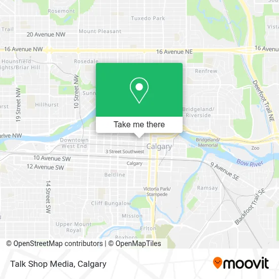 Talk Shop Media map