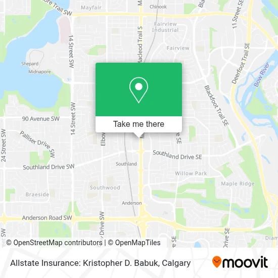 Allstate Insurance: Kristopher D. Babuk map