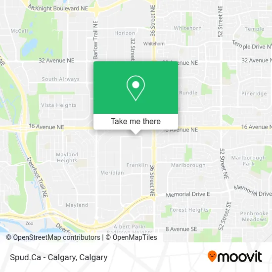 Spud.Ca - Calgary map