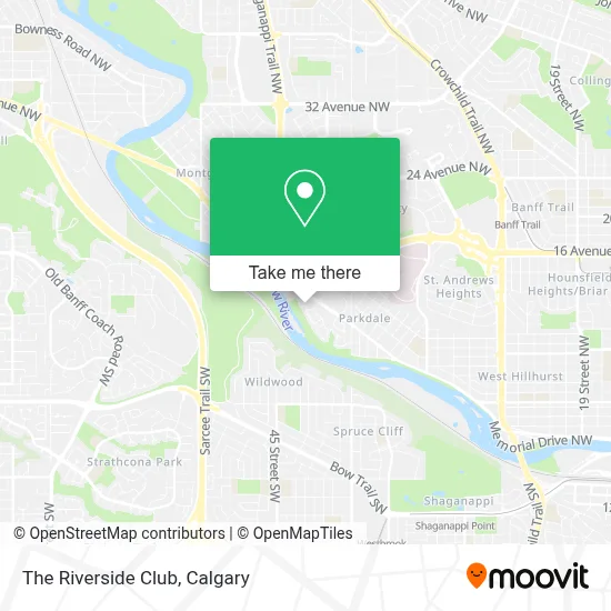 The Riverside Club map