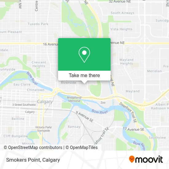 Smokers Point map