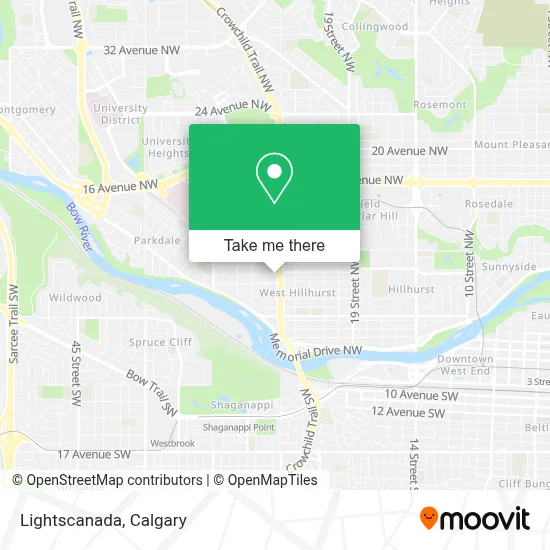 Lightscanada map