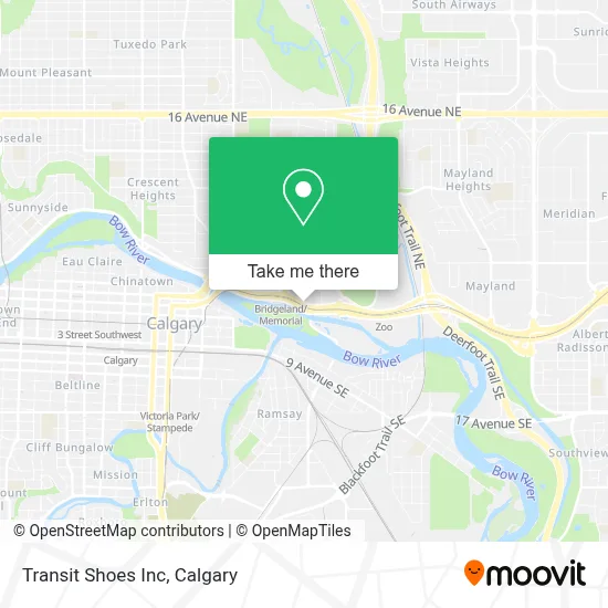 Transit Shoes Inc map