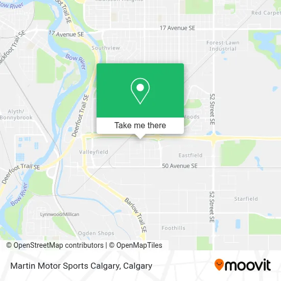 Martin Motor Sports Calgary map