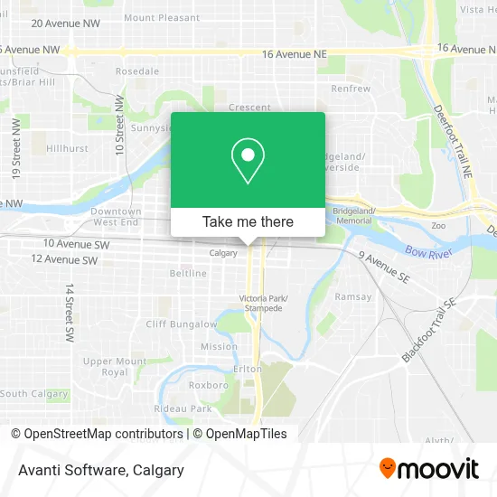Avanti Software map