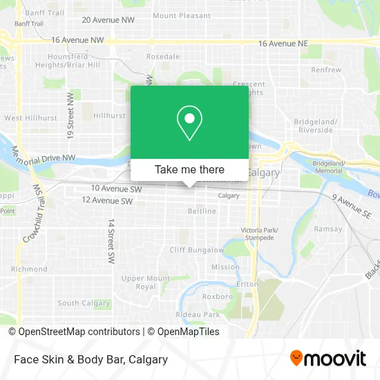 Face Skin & Body Bar map