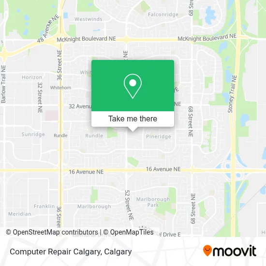 Computer Repair Calgary map