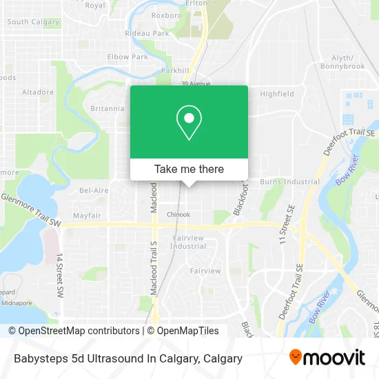 Babysteps 5d Ultrasound In Calgary map