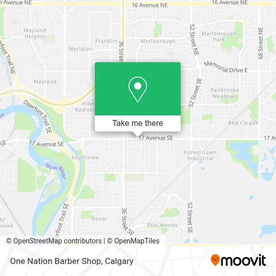 One Nation Barber Shop map