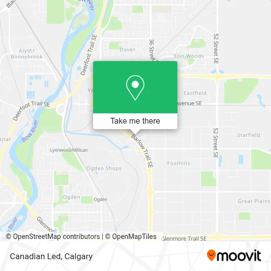 Canadian Led map