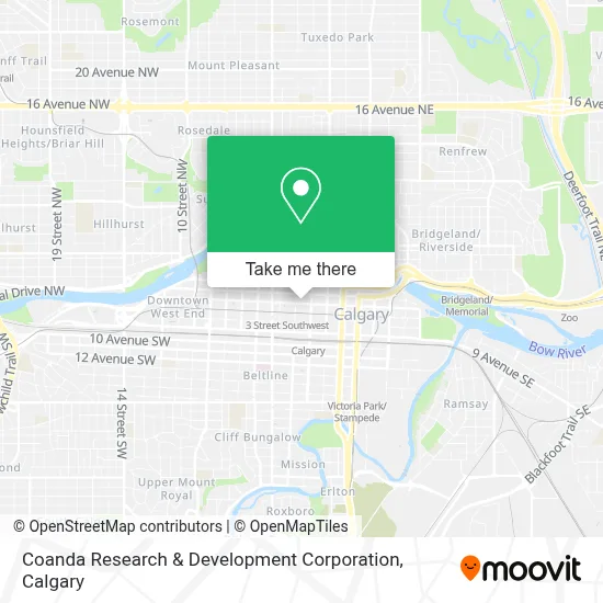 Coanda Research & Development Corporation map