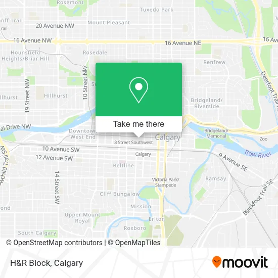 H&R Block map