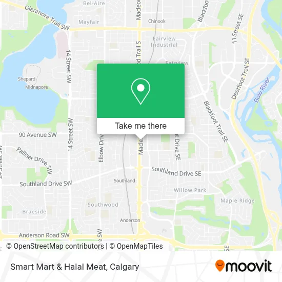 Smart Mart & Halal Meat map