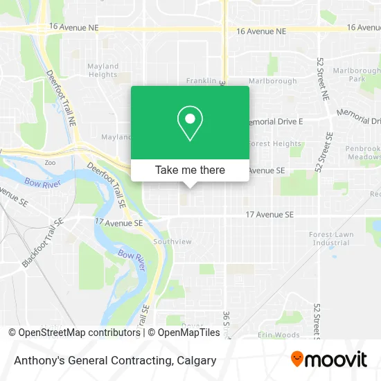 Anthony's General Contracting map