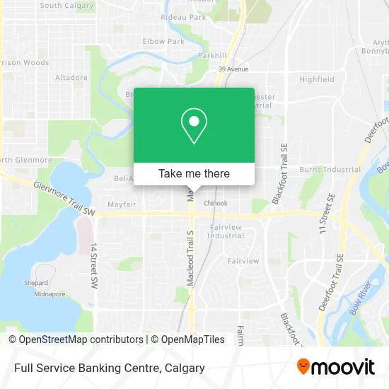Full Service Banking Centre map