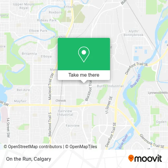 On the Run map