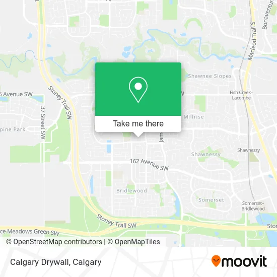 Calgary Drywall map