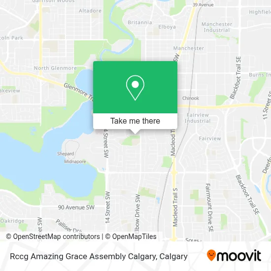 Rccg Amazing Grace Assembly Calgary map