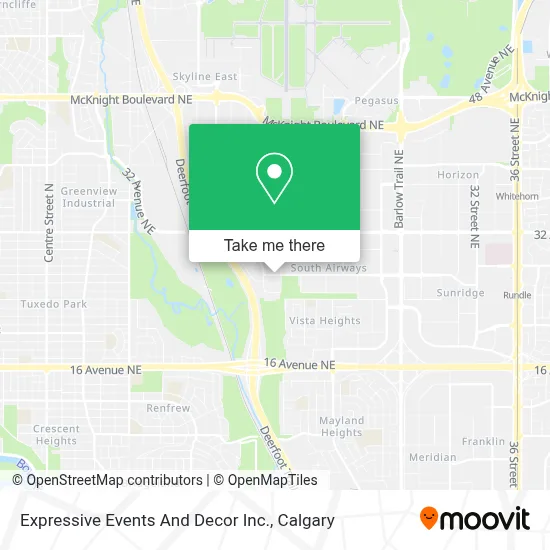Expressive Events And Decor Inc. map