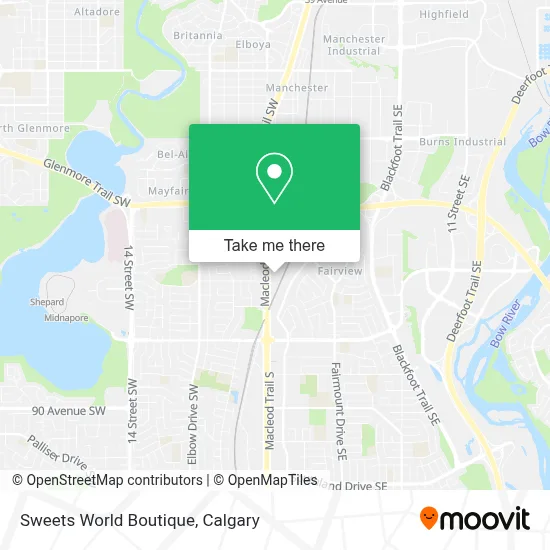 Sweets World Boutique map