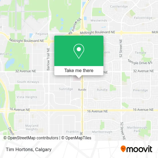 Tim Hortons map