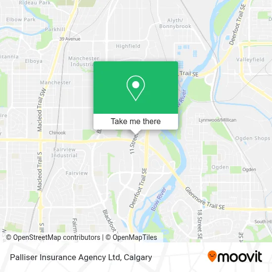 Palliser Insurance Agency Ltd map