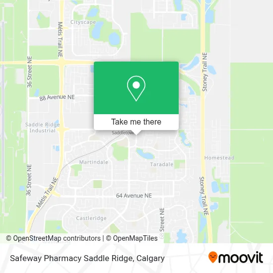 Safeway Pharmacy Saddle Ridge map