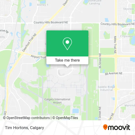Tim Hortons map