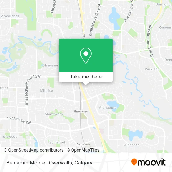 Benjamin Moore - Overwalls map