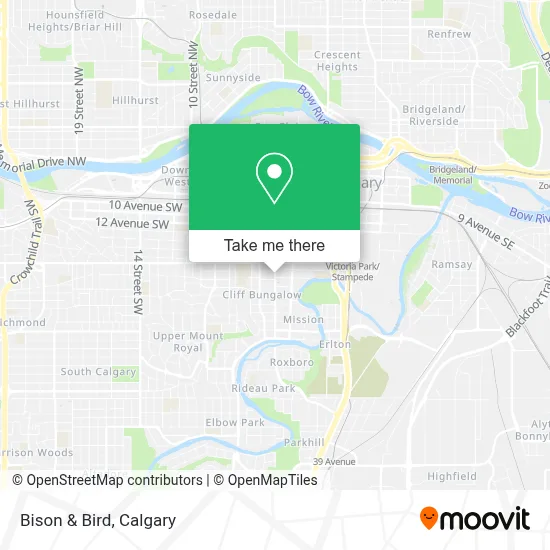 Bison & Bird map