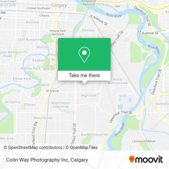 Colin Way Photography Inc map