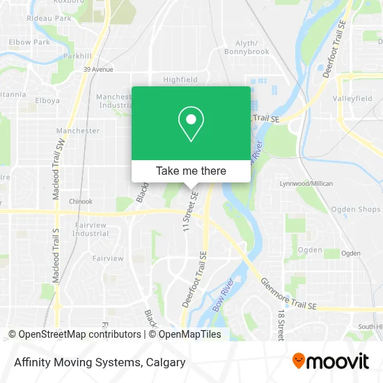 Affinity Moving Systems map
