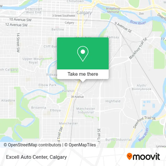 Excell Auto Center map