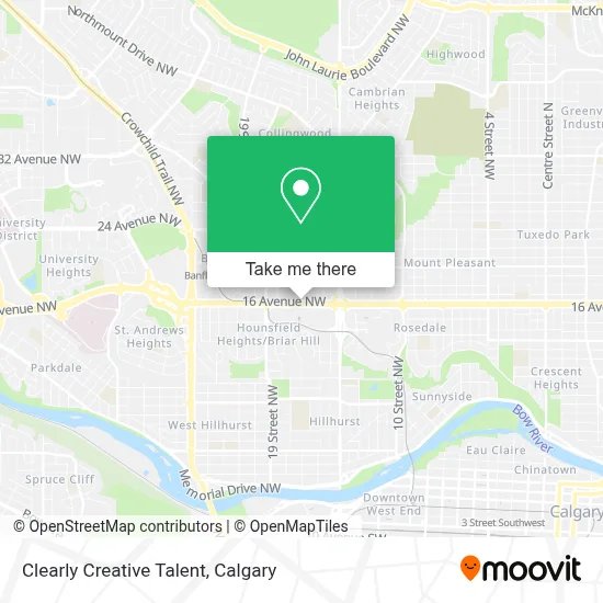 Clearly Creative Talent map