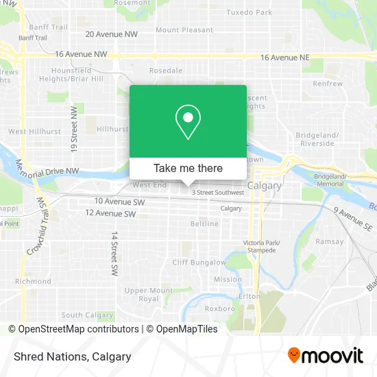 Shred Nations map